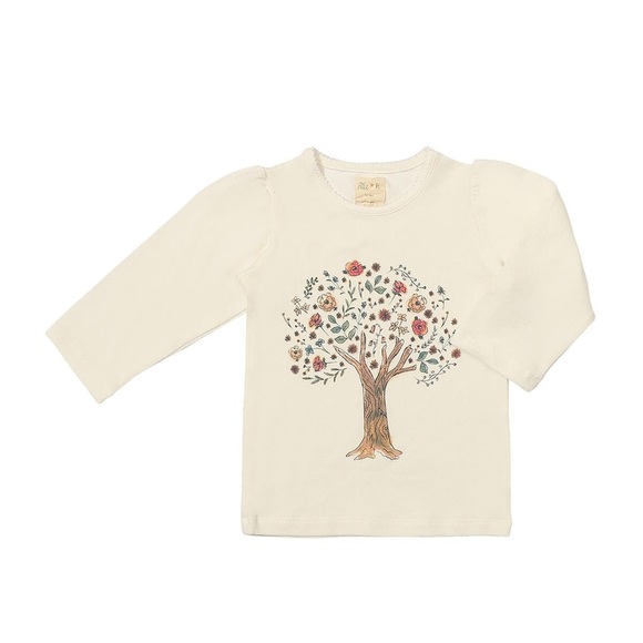 NWT Ettie + H Sadie Floral Tree Long Sleeve Tee - 5T - Picture 6 of 7